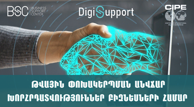 DigiSupport թվային փոխակերպման ԱՆՎՃԱՐ խորհրդատվություններ բիզնեսների համար